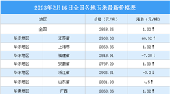2023年2月17日全國各地最新玉米價格行情走勢分析
