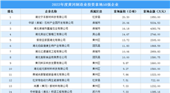 產業投資聚焦 | 2022年黃岡制造業50強企業土地投資超6億元