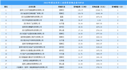 年度盤點 | 2022年度宜賓市工業投資拿地企業TOP50名單匯總