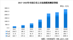 2023年中國公有云行業市場規模及市場競爭格局預測分析（圖）