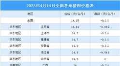 2023年4月15日全國各地最新豬肉價格行情走勢分析