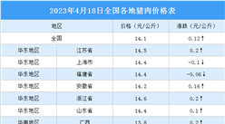 2023年4月19日全國各地最新豬肉價格行情走勢分析