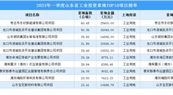 抓項目擴投資 2023年一季度山東建省工業投資TOP10項目土地投資近16億元