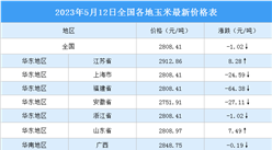 2023年5月13日全國各地最新玉米價格行情走勢分析