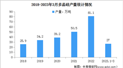 2023年一季度全國光伏制造行業運行情況：多晶硅產量同比增長58.8%