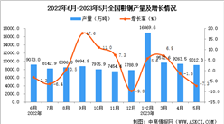 2023年5月全國粗鋼產量數據統計分析