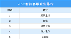 2023智能客服企業排行榜（附榜單）