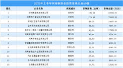投資企業盤點  | 2023年上半年河南制造業50強企業土地投資近40億元