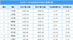 2023年上半年全國各省市水泥產量排行榜