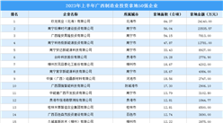 產業投資動態 | 2023年上半年廣西制造業50強企業匯總（圖）