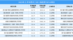 招商觀察 | 2023年上半年四川這十個工業項目土地投資規模最大