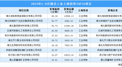 招商觀察 | 2023年1-9月湖北這十個工業項目土地投資規模最大