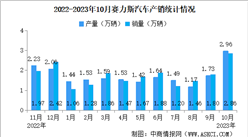 2023年10月賽力斯產銷情況：新能源汽車銷量同比增長12.84%（圖）