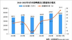 2023年1-9月中國啤酒出口數據統計分析：出口量同比增長