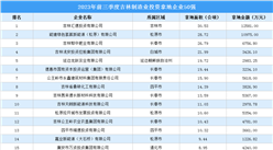 產業投資聚焦 | 2023年前三季度吉林制造業土地投資50強企業匯總