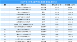 【招商引資成績分享】2023年前三季度內蒙古制造業土地投資TOP50企業盤點