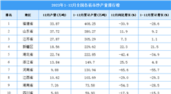 2023年全國各省市紗產量排行榜