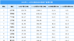 2023年全國各省市鋁材產量排行榜