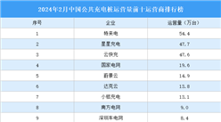 2024年2月中國公共充電樁運營量前十運營商排行榜（附榜單）