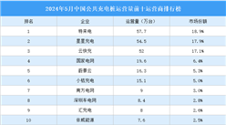2024年5月中國公共充電樁運營量前十運營商排行榜（附榜單）