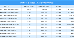 抓項目擴投資 2024年上半年度邢臺工業投資TOP10項目土地投資超100公頃