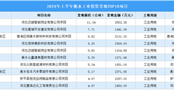 【項目投資跟蹤】2024年上半年滄州工業土地投資TOP10項目盤點