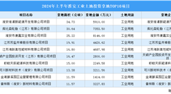 工業投資情報|2024年上半年淮安這十個工業項目土地投資規模最大（圖）