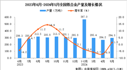 2024年5月全國鐵合金產量數據統計分析