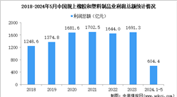 2024年1-5月中國橡膠和塑料制品業經營情況：利潤同比增長18.6%