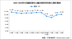2024年1-5月中國軟件業各地區及副省級中心城市情況分析（圖）