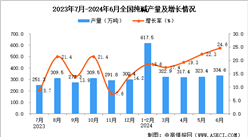 2024年6月全國純堿產量數據統計分析