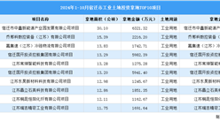 【項目投資跟蹤】2024年1-10月鹽城市工業土地投資TOP10項目盤點