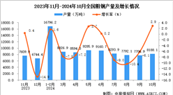 2024年10月全國粗鋼產量數據統計分析