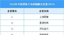 2025年中國鋰電池隔膜出貨量及企業排名預測分析（圖）