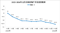 2024年全國房地產開發投資情況（圖）