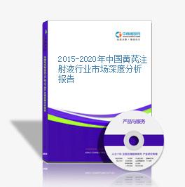 2015-2020年中國黃芪注射液行業市場深度分析報告