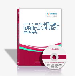 2014-2018年中國三氟乙酸甲酯行業分析與投資策略報告