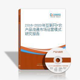 2016-2020年互聯網+農產品流通市場運營模式研究報告