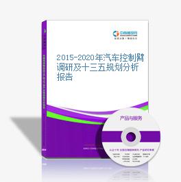 2015-2020年汽車控制臂調研及十三五規劃分析報告