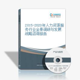 2015-2020年人力資源服務行業全景調研與發展戰略咨詢報告