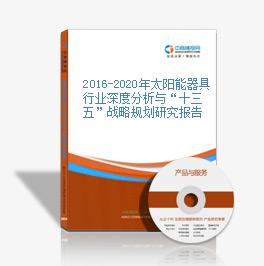 2019-2023年太陽能器具行業深度分析與“十三五”戰略規劃研究報告